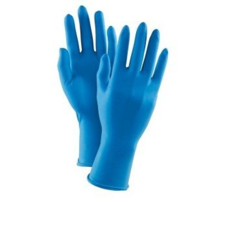 ANSELL Latex Disposable Gloves, 16.5 mil Tips/11.4 mil Palm Palm, Latex, Powder-Free, XL, 50 PK, Blue GLV165-XL